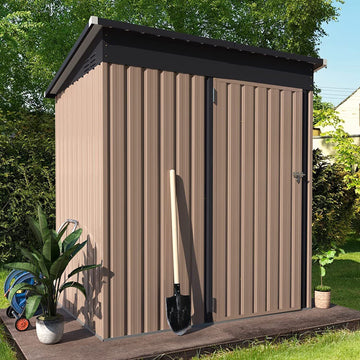 5'x3' Outdoor Storage Shed with Lockable Door
